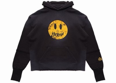 Small Drew House Deconstructed Mascot Hoodie Faded Black New with Original Bag