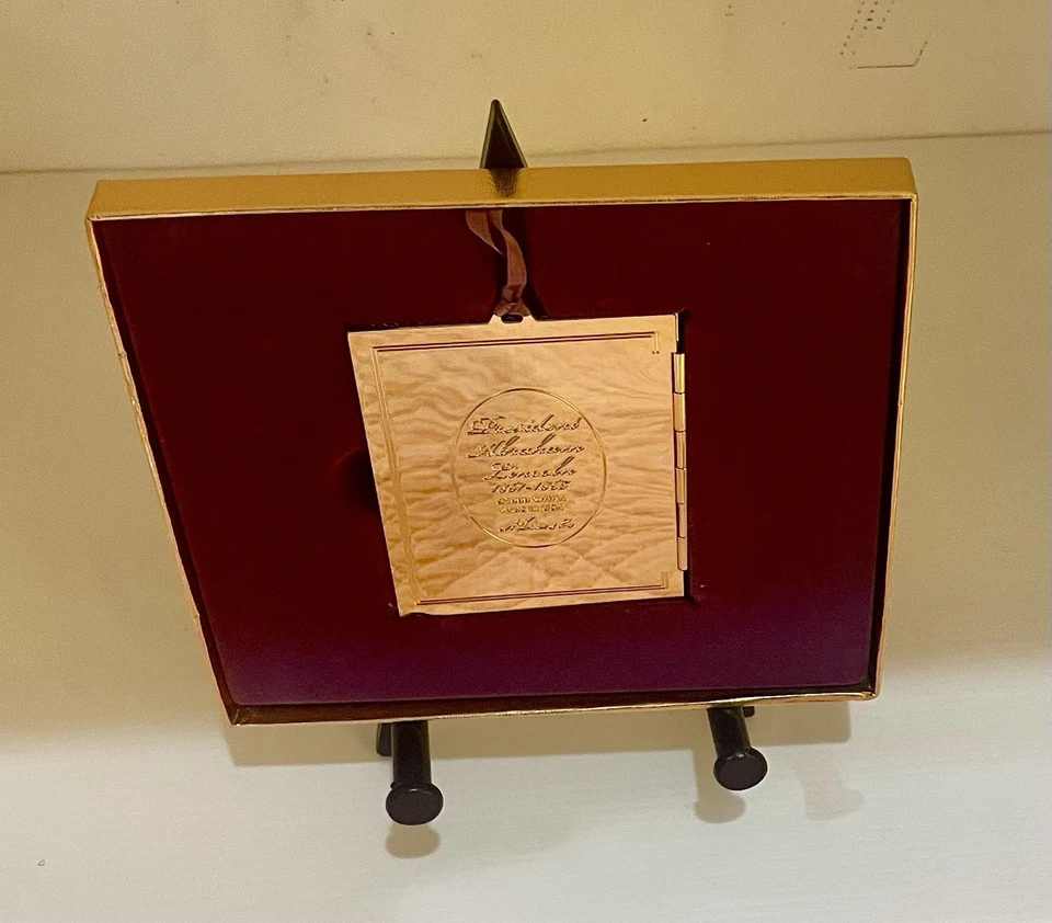 Ornamento de la Casa Blanca 1999 retrato del presidente Abraham Lincoln 15º presidente de Estados Unidos Foto 3 de 4