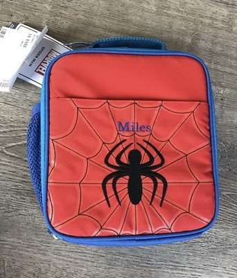 Pottery Barn McKenzie Spider-Man Spiderman Lunch Box Bag Miles Lunchbox