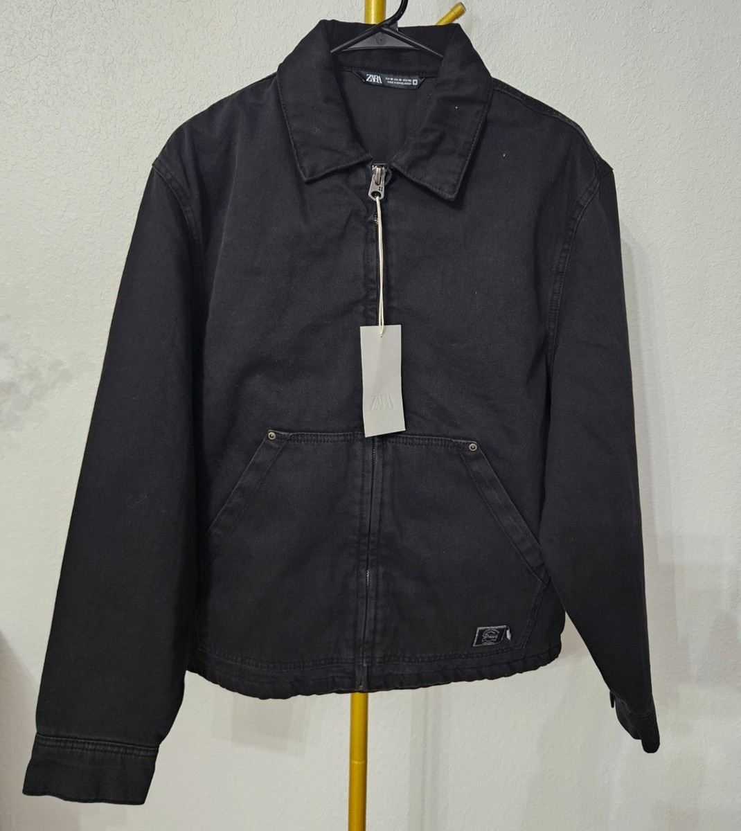 Zara Combination Lapel Jacket Black Size M | eBay