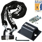 OXFORD 1.5M*9.3MM HD Motorbike Motorcycle Chain Lock & Ground Anchor SOLD SECURE