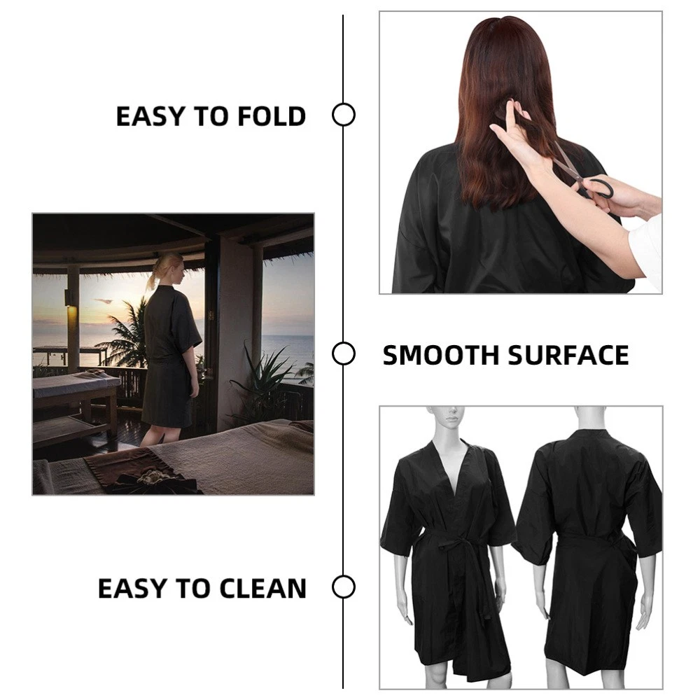 VETEMENTS 2 Pezzi Abbigliamento Bellezza Accappatoio Sposa Miss Parrucchiere Spa Salone