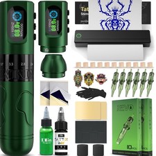 Tattoo Maschine Set kabellos mit 2.0-4.2mm Hu...