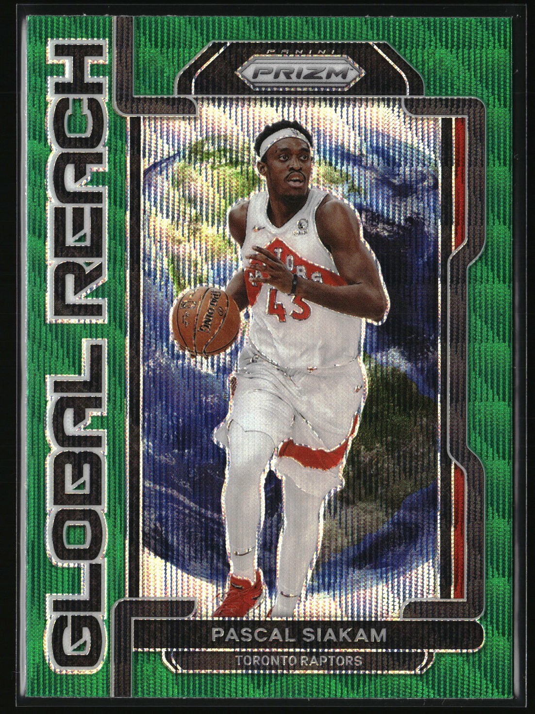 2021-22 Panini Prizm Global Reach Prizms Green Pascal Siakam Toronto Raptors #7