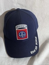 82nd Airborne All American Army Licensed 100 Cotton Embroidered Blue Ball Cap.