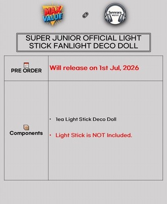 SUPER JUNIOR OFFICIAL LIGHT STICK FANLIGHT DECO DOLL/Tracking Code