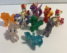 My Little Pony Miniature Mini Figures LOT Of 10 Figure Toy Hasbro