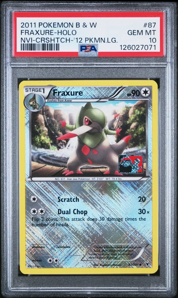 PSA 10 Fraxure 87/101 Noble Victories Reverse Holo  - Image 3 of 4