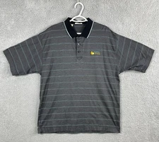 Cutter & Buck polo shirt adult large gray striped Angel Park Las Vegas logo