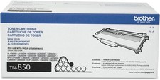 Brother Genuine High Yield Toner Cartridge, TN850, Replacement Black Toner, Page