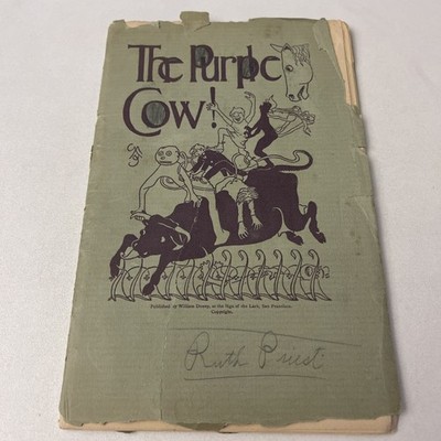 THE PURPLE COW 1899 WILLIAM DOXEY Beautiful Illustrations