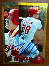 Signed 1994 Score Rookie & Traded Gold Rush - Rusty Greer