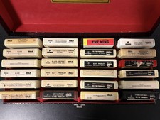Elvis Presley Collection, 24 tested 8track cartridge’s with Case