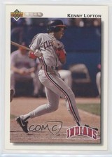 1992 Upper Deck Factory Set Gold Hologram Kenny Lofton #766 0au