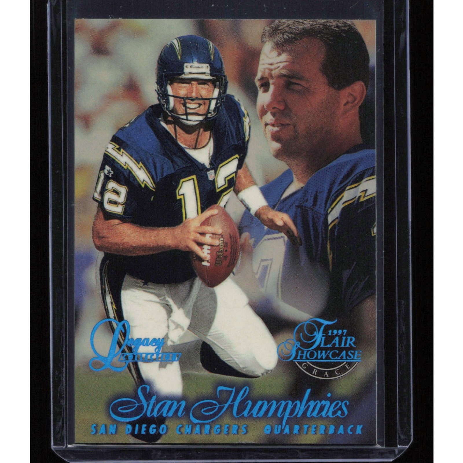 1997 Flair Showcase #67 Stan Humphries Legacy Collection Row 1 (Grace) #/100