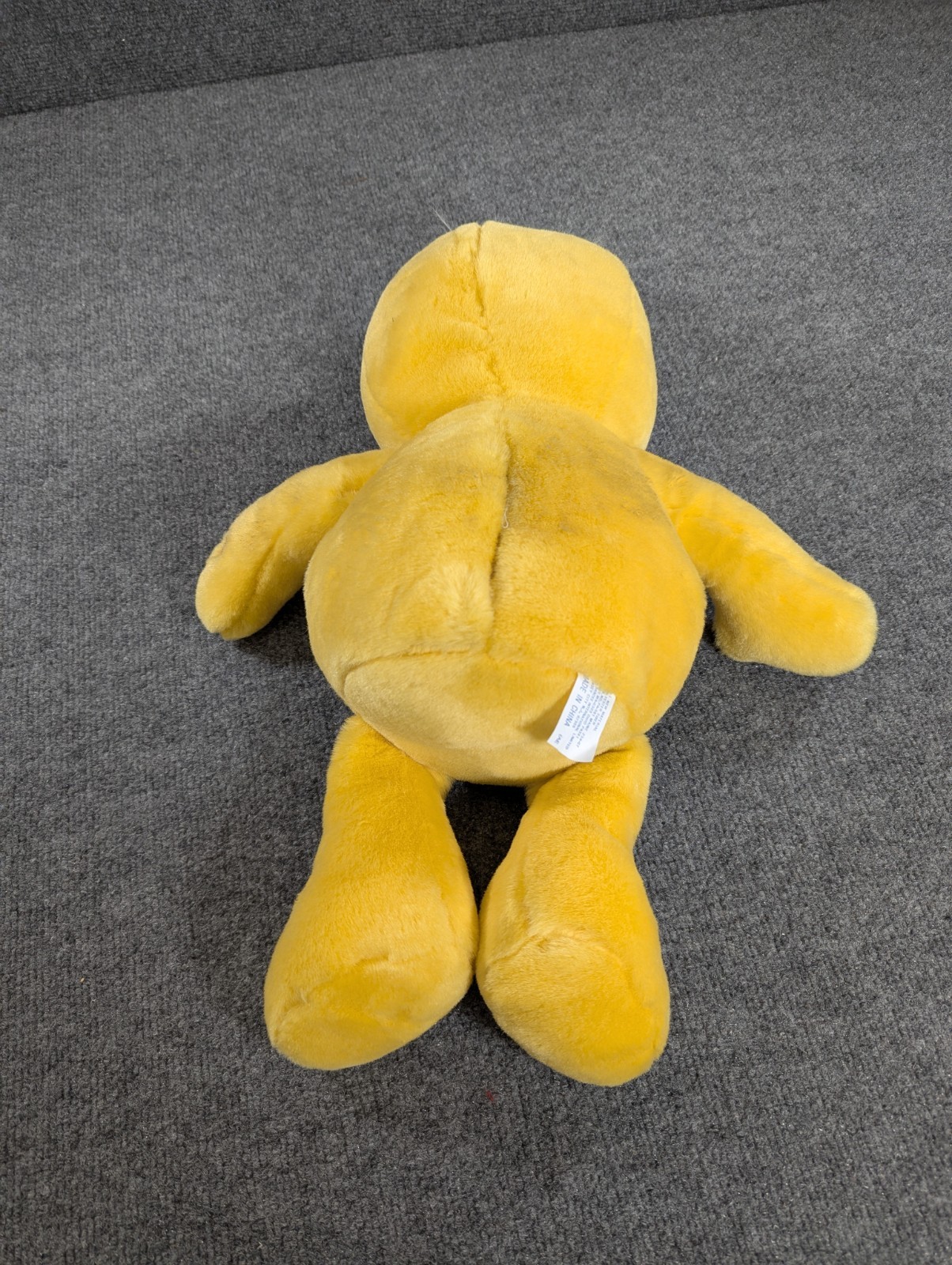 Vintage 14" Dan Dee Yellow Smiley Face Plush Tickle Tickle Wiggle Wiggle TESTED!