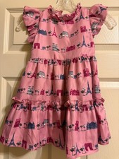 Janie and Jack Pink Paris Dress Size 4