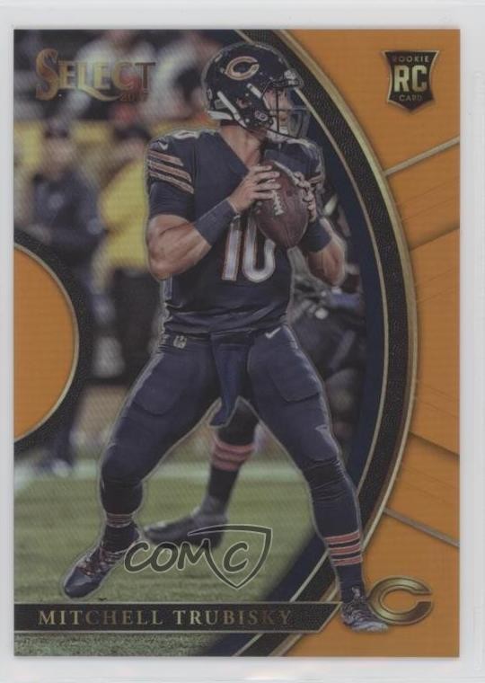 2017 Panini Select Concourse Orange Prizm 41/49 Mitchell Trubisky Rookie RC 0c6