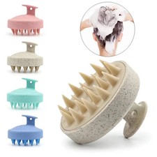 1pc Silicone Shampoo Brush Body Massage Brush Bath Shower Brush Salon Hairdressi
