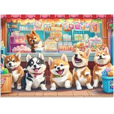 Jigsaw Puzzles for Adults Cute Dogs Theme Game Activity Gift Set 300 Piece