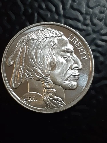 SMI Sunshine Mint 999 Silver Round Buffalo Indian Head 1 oz Uncirculated