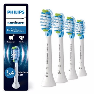 Philips Sonicare C3 Premium Plaque Defense HX9044/87 Ersatzbürstenköpfe 4er-Pack