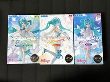 Hatsune Miku 15th Anniversary SPM Figure Vocaloid Item Lot 3 Types Set New