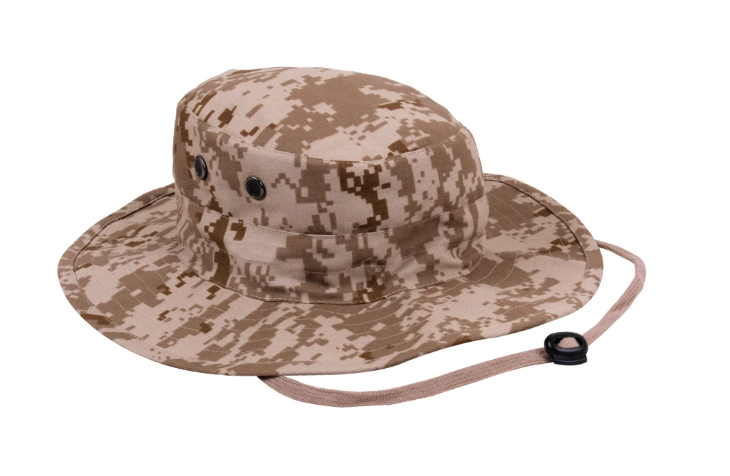 MILITARY ADJUSTABLE BOONIE HAT IN DESERT DIGITAL CAMO