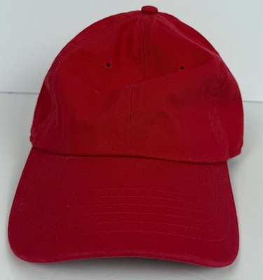 Plain Red Casual Baseball Hat Red Cap Hat Adjustable Hat Red Adult Hat