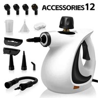 Pressurized Handheld Multi-Surface Natural Steam Cleaner with 12 pcs Accessories