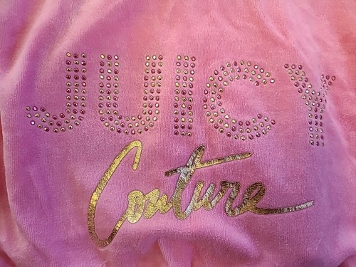 NEW Girls Sz 6 Child Pink Juicy Couture Velore Track Suit Gold JC Y2K Barbiecore - Picture 7 of 12