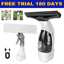 Cordless Window Vacuum Handheld Rechargeable 150ml Removable Water Tank 50mins