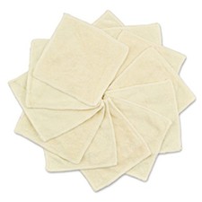 12-Pack Rayon from Bamboo Baby Cloth Wipes- Reusable  Washable Small Saliva ...