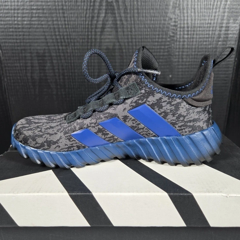 Adidas Kaptir 3 S K Niños Zapatos para Correr Negro Azul JQ7334 Talla 2 Foto 4 de 4