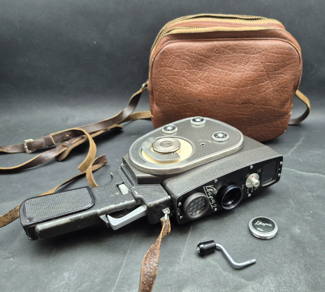 Quarz-2 8mm Movie Camera USSR Soviet Vintage Cine Film Camera