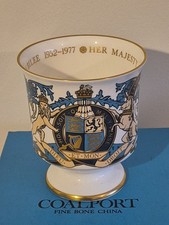Boxed  COALPORT Queen Elizabeth II SILVER JUBILEE GOBLET  Limited Edition