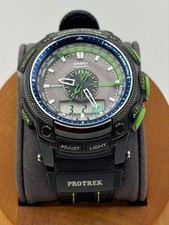 Orologio Uomo Casio ProTrek PRW 5000CA 5114 Tough Solar Nero Verde...