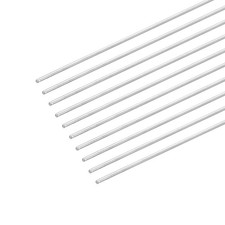10pcs Stainless Steel Round Rods 1.5mm x 400mm Solid Shaft Rods for RC DIY Craft