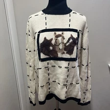 VINTAGE EAGLE'S EYE PULLOVER SWEATER EQUESTRIAN HORSE WESTERN 