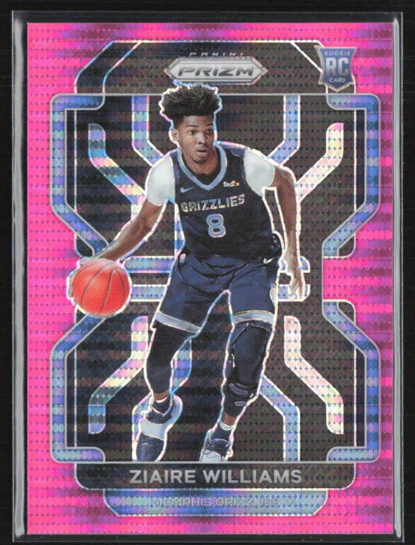 Ziaire Williams 2021-22 Panini Prizm Pink Pulsar RC /42 #313 Memphis Grizzlies