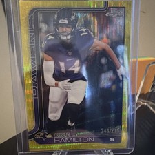 Topps Chrome Gold Kyle Hamilton #29 /275 Baltimore Ravens 2025 Football Card