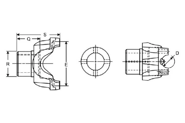 For Dodge Ram 3500 1996 Spicer 3-4-7001-1 Driveshaft End Yoke Foto 4 de 4