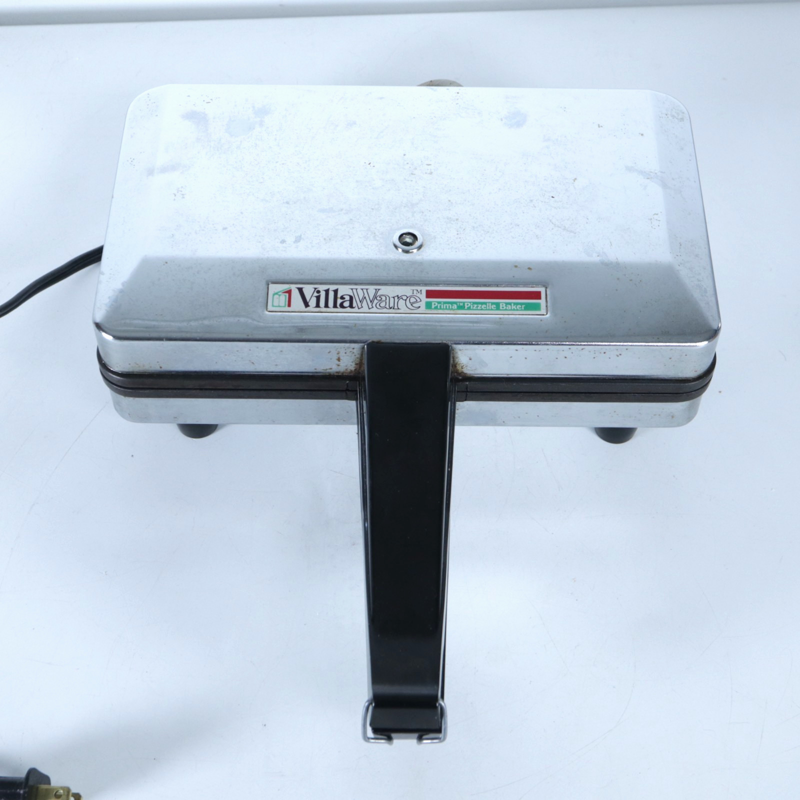 VillaWare Prima Pizzelle Baker Maker Prima 5000NS Stainless Steel Tested & Works