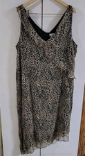 Vintage Avenue Leopard Print Dress Size 24 Great Gift