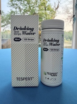 TESPERT 16-in-1 Drinking Water Test Strips 125ct Well Tap Home Lead Test FastKit