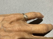 old small Sterling Silver Mother of Pearl Ring 925 Sz: 6 FREE SH