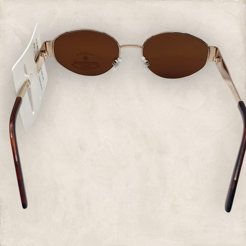 New Look Gold Oval Frame Sunglasses, BNWT - Picture 4 of 6