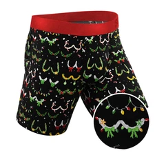 The Goodie Garland Christmas Tinsel Busts Long Leg Ball Hammock® Underwear with