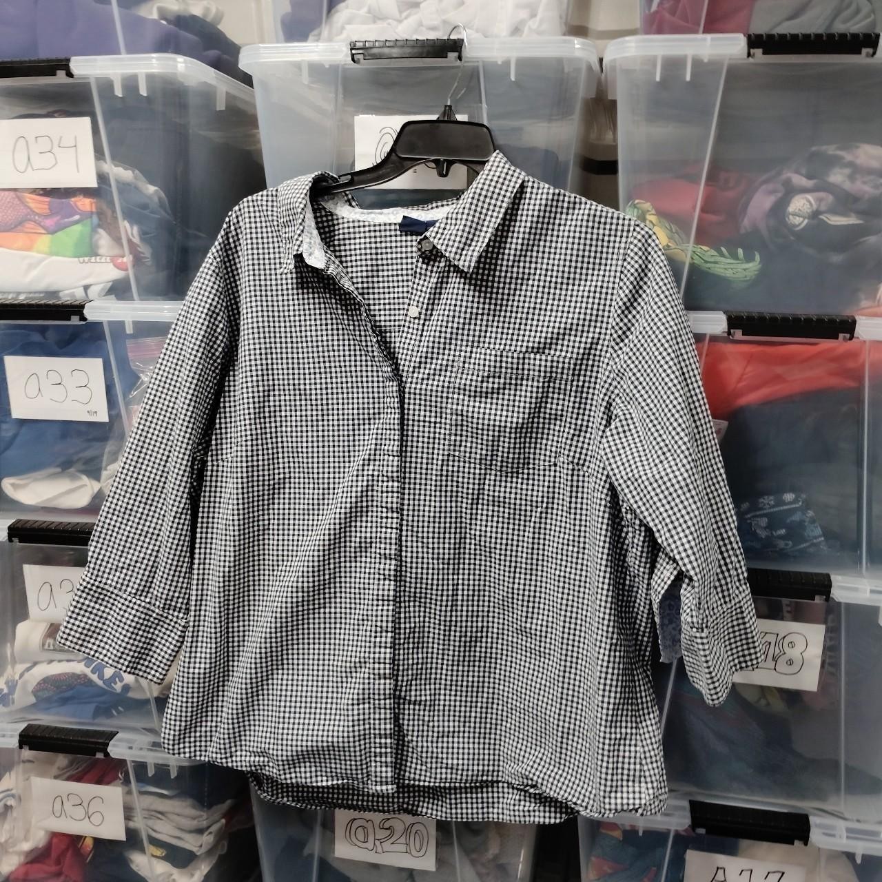 Basic Edition Plaid Checkered Button up 2xl Pre O… - image 1