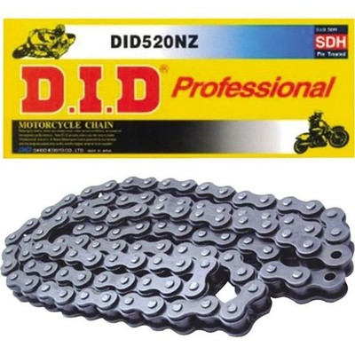 DID 520NZ Non O-Ring Motorcycle Drive Chain, 520 x 100 Links -